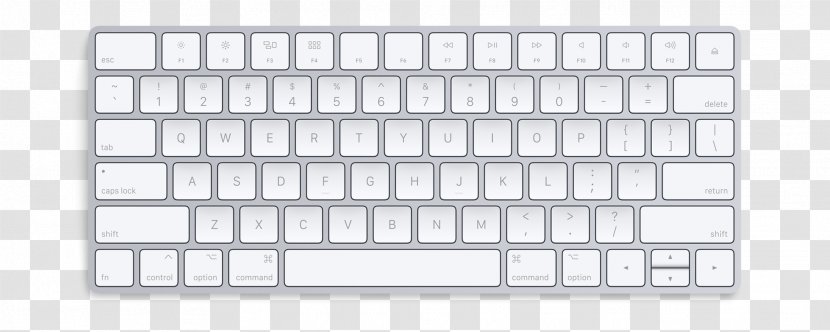 Computer Keyboard Magic Trackpad Mouse - Numeric Keypad - Black And White Transparent PNG