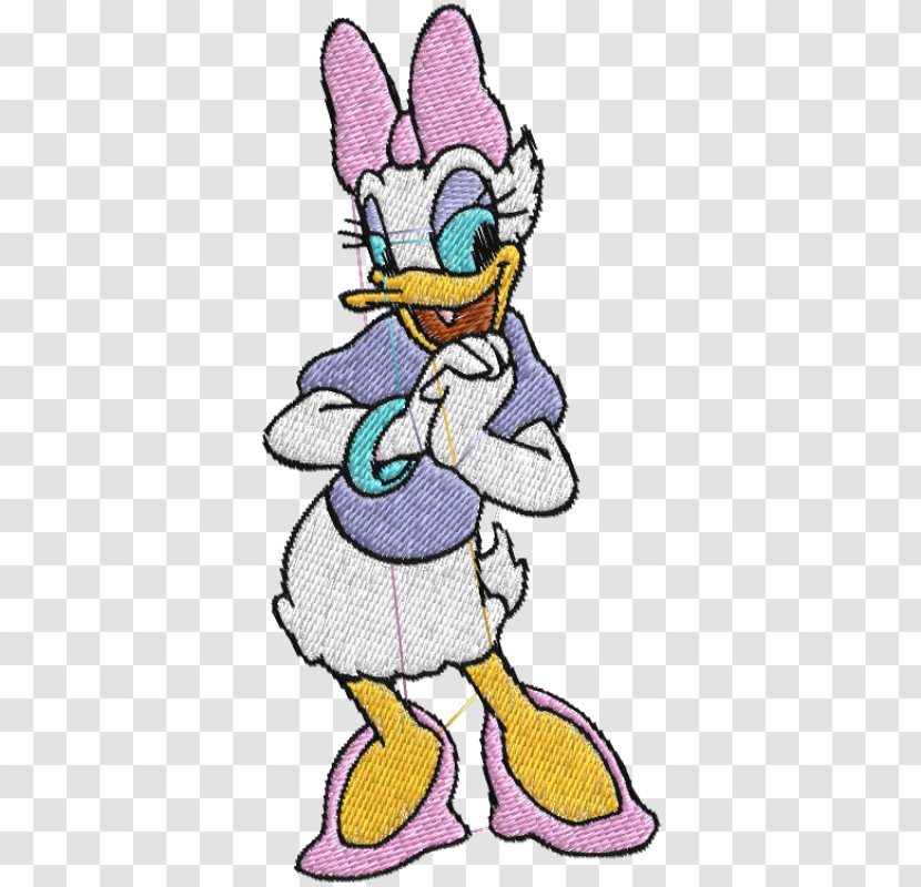 Daisy Duck Embroidery Mickey Mouse Easter Bunny Aixovar - Cartoon Transparent PNG