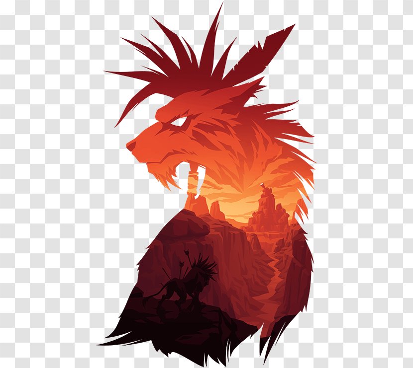 T-shirt Final Fantasy VII Red XIII Hoodie Transparent PNG