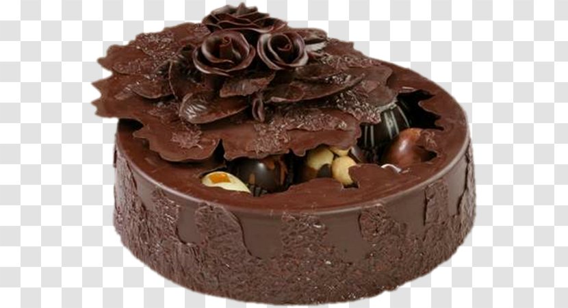 Flourless Chocolate Cake Plombières Ice Cream - German - Coklat Transparent PNG