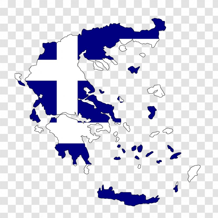 Flag Of Greece Vector Map World - Point - Italy Transparent PNG