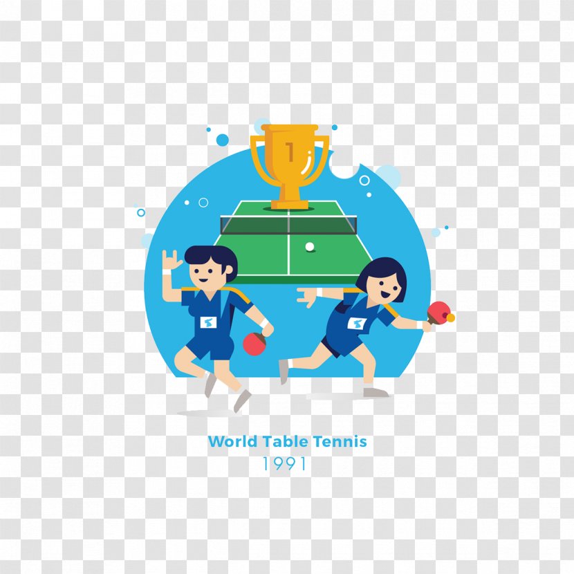 Table Tennis Sport - Athlete - Flat Transparent PNG
