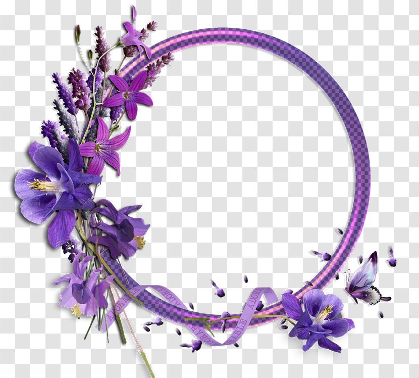 Borders And Frames Floral Design Clip Art Flower Purple - Hai Border Transparent PNG