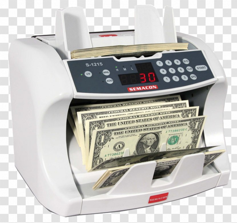 Currency-counting Machine Money Banknote Counter - Coin - Bank Transparent PNG