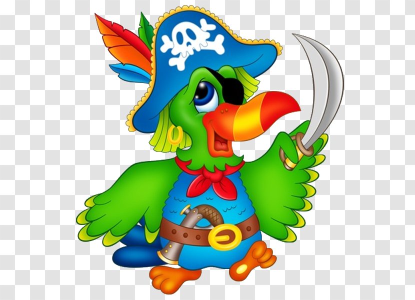 Pirate Parrot Piracy Clip Art - Macaw - Bullfinch Transparent PNG