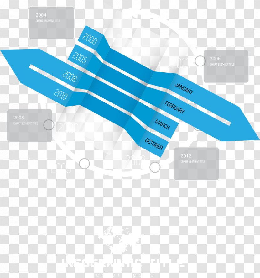 Logo Euclidean Vector - Blue Three-dimensional Arrow Chart Transparent PNG