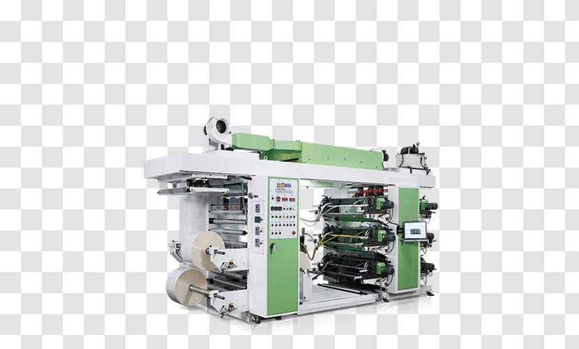 Machine Paper Flexography Printing Press - Nonwoven Fabric - Business Transparent PNG