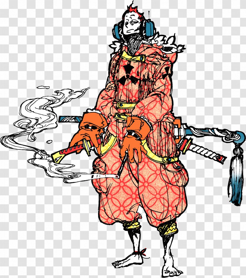 Samurai Bushido Illustration - Fiction - Japanese Color Transparent PNG