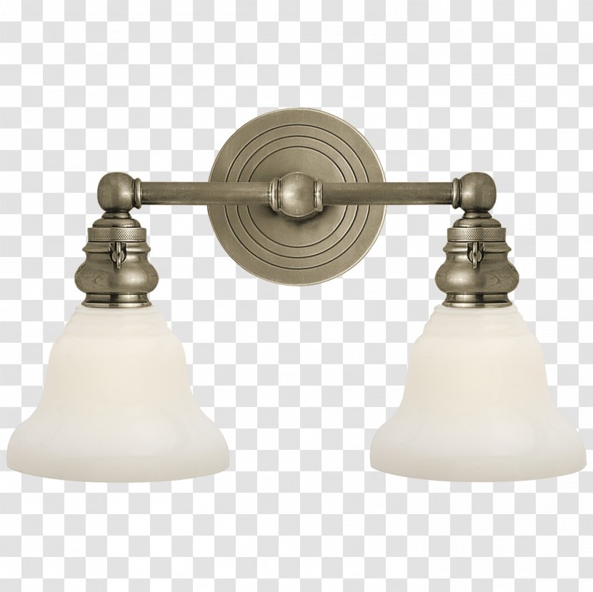 Lighting Chandelier Ceiling Brass Antique - Double Light Transparent PNG
