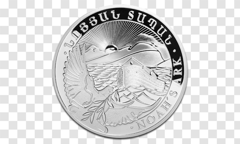 Armenia Noah's Ark Silver Coins Bullion Coin - Material - Noah Transparent PNG