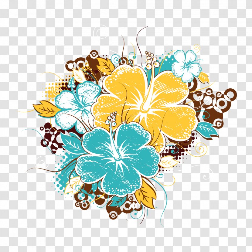 Floral Flower Background - Yellow - Bouquet Wildflower Transparent PNG