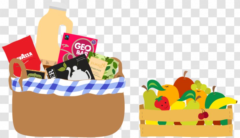 Cartoon Food Gift Baskets Clip Art - Brand - Design Transparent PNG