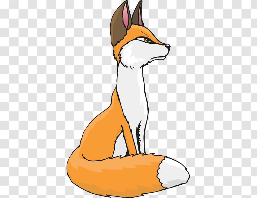 Red Fox Cartoon Animation Clip Art - Wildlife - Cross Stitch Transparent PNG