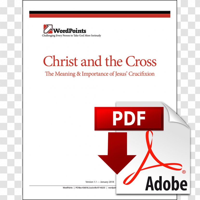 Adobe Acrobat PDF Download Reader - Logo - Jesus Death Transparent PNG