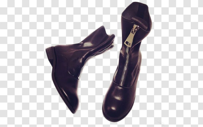 Dress Shoe Boot High-heeled Footwear - Flower - Tall Boots Stock Image Transparent PNG