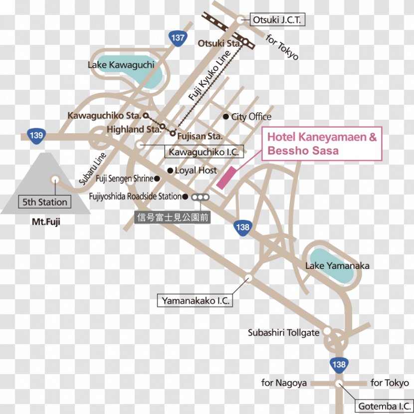 Kaneyamaen Bessho Yada (Bessho Sasa) Hotel Information Bus - Silhouette - Mount Fuji Location Transparent PNG