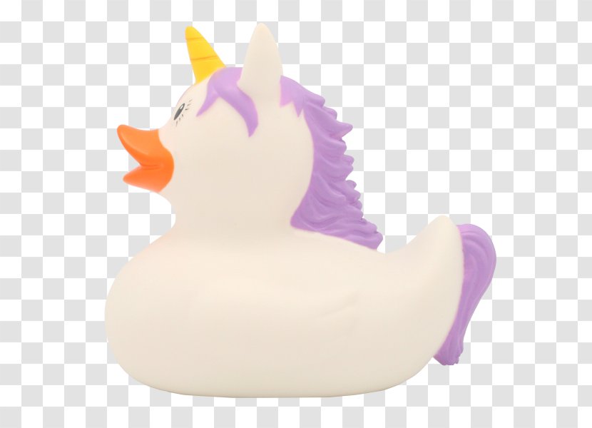 Rubber Duck Bath Toy Unicorn - Purple Transparent PNG