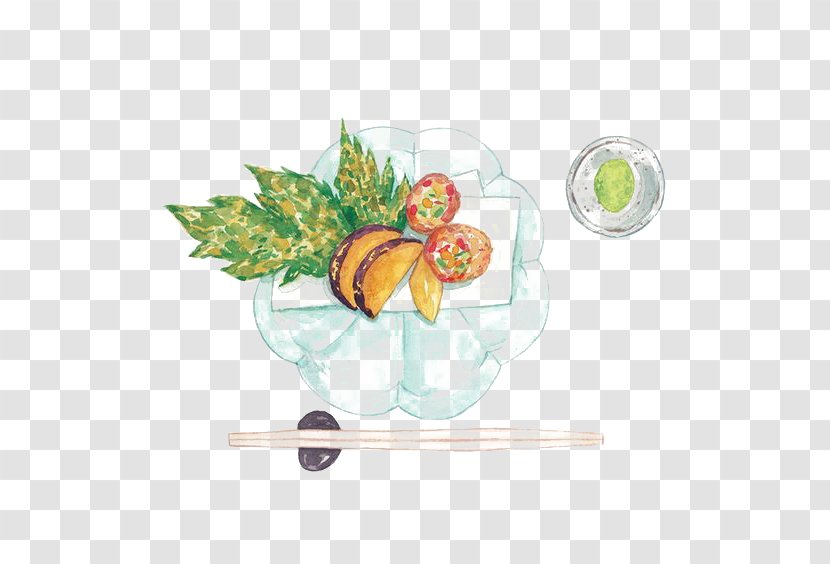 Japanese Cuisine Kaiseki Illustration - Food - Hand-painted Transparent PNG