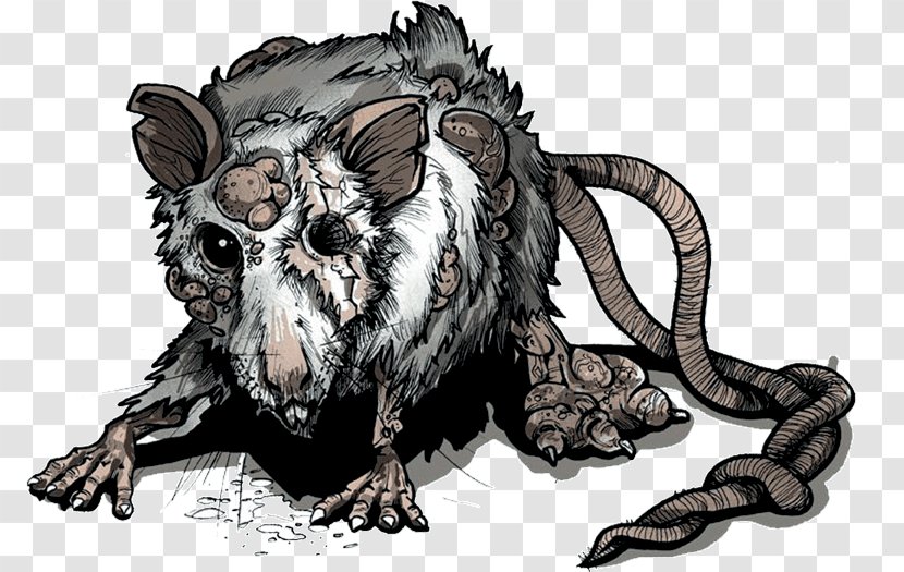 Brown Rat Rodent Mutant Drawing Rats In New York City - Teenage Ninja Turtles - & Mouse Transparent PNG