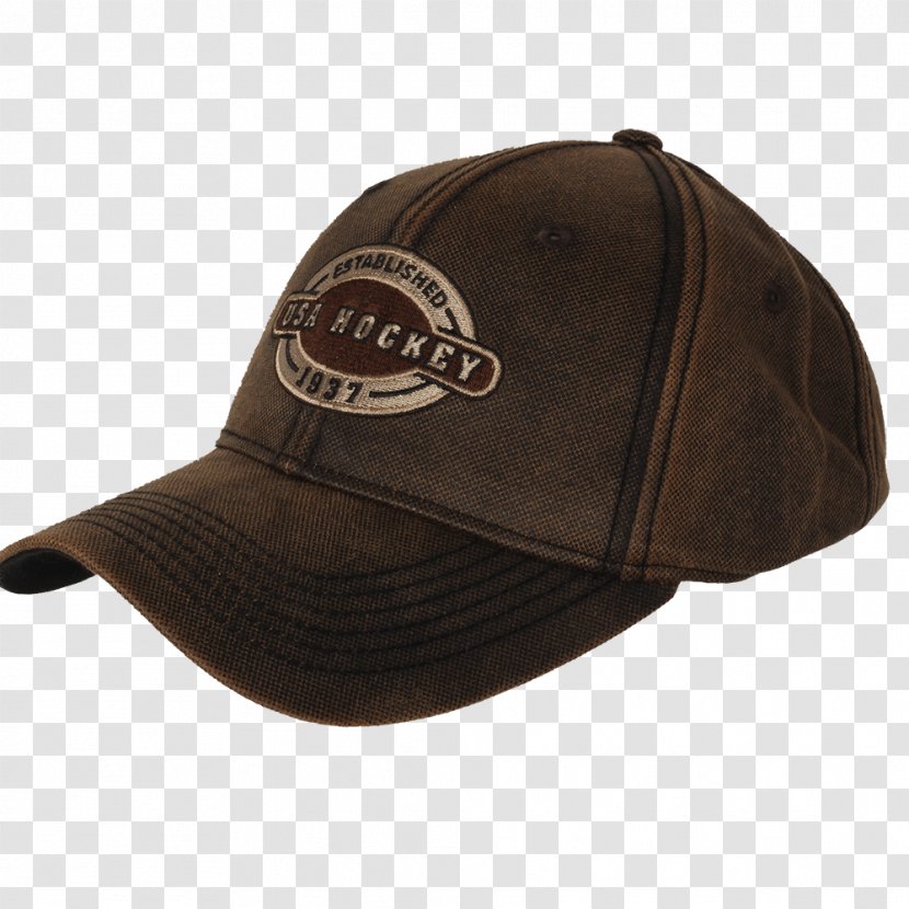 Baseball Cap Ice Hockey Product - Brown - Stick Logo Caps Transparent PNG