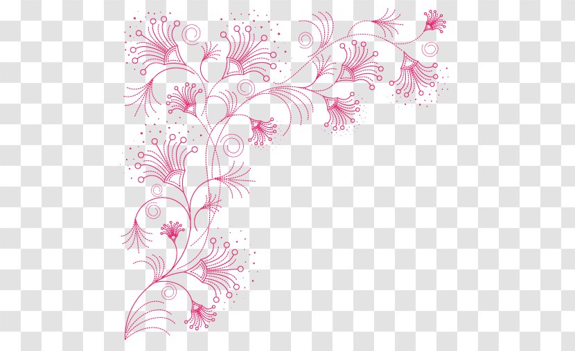 Painting Drawing Pattern - Floristry - Women's Line Style Patterns Transparent PNG