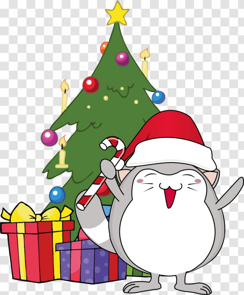 Santa Claus Christmas Tree Clip Art - Gift Transparent PNG