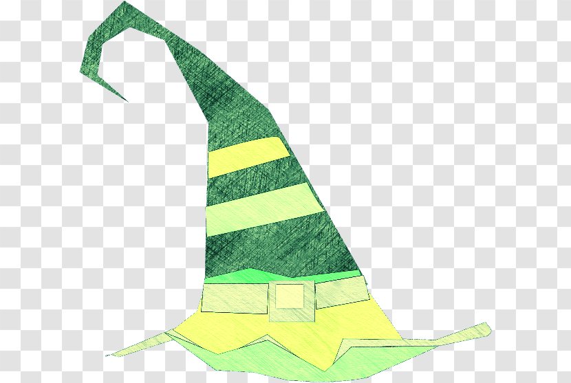 Green Angle Leaf - Wizard Caps Transparent PNG