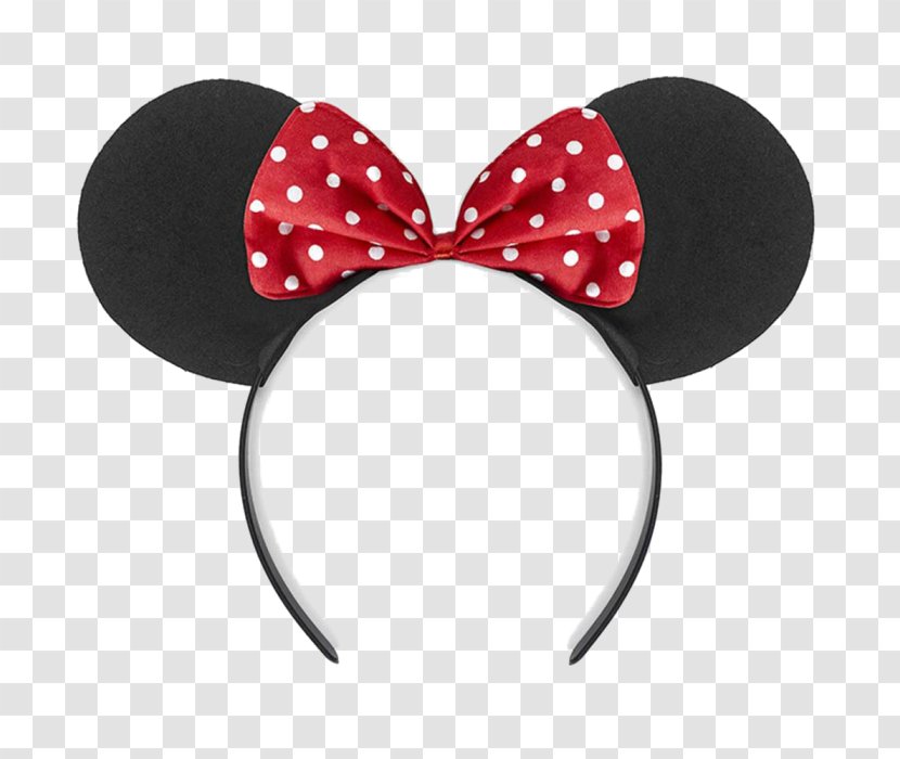 Minnie Mouse Party Alice Band Costume Diadem - Red Transparent PNG