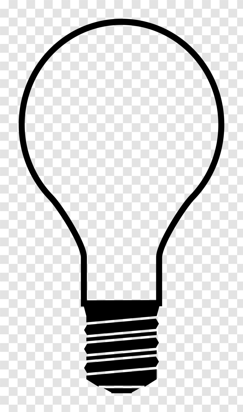 Incandescent Light Bulb Lamp Silhouette Clip Art Transparent PNG