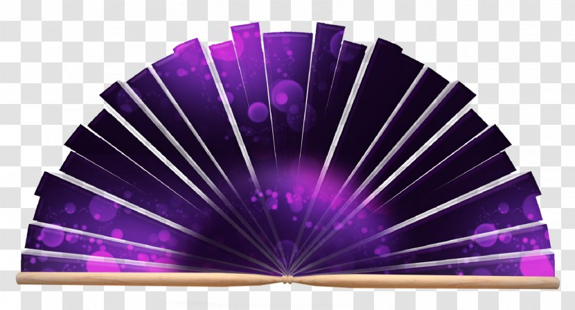 Violet Hand Fan Purple Transparent PNG