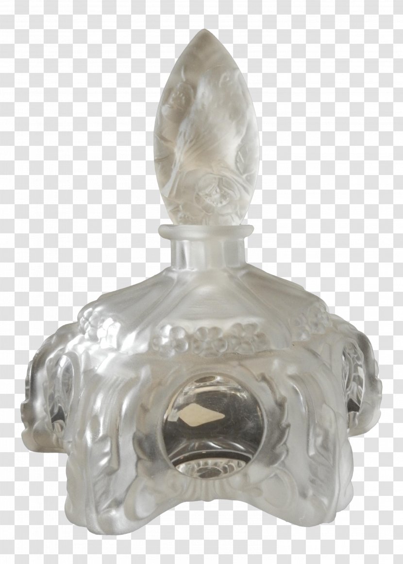 Glass Bottle Perfume Silver Transparent PNG