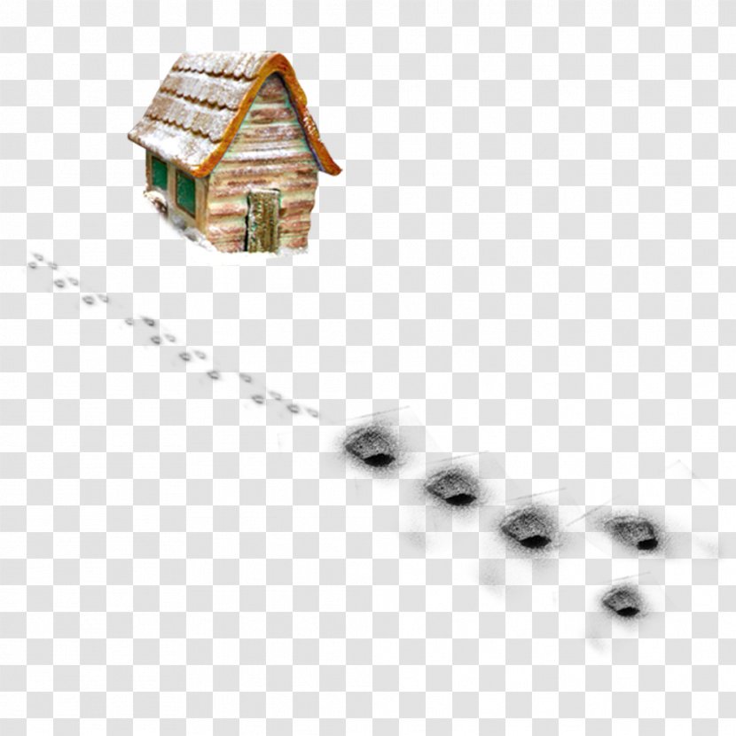 Snow - Christmas - Footprints Free Stock Hut Pull Transparent PNG