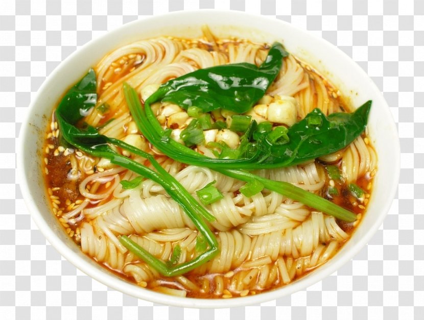 Sichuan Cuisine Dandan Noodles Chinese Zhajiangmian - Vegetables And Dice Transparent PNG