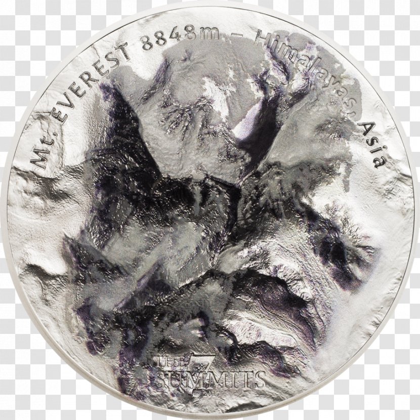 Silver Coin Mount Everest Metal - 2017 Transparent PNG