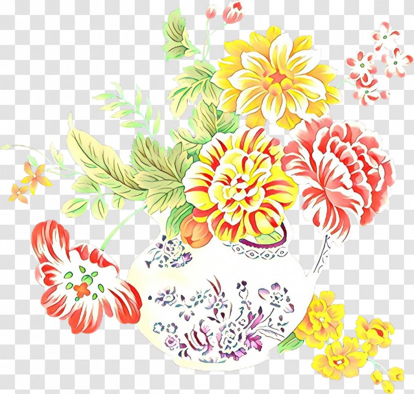 Floral Flower Background - Plant - Wildflower Pedicel Transparent PNG