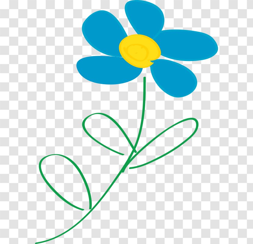 Flower Blue Clip Art - Document Transparent PNG