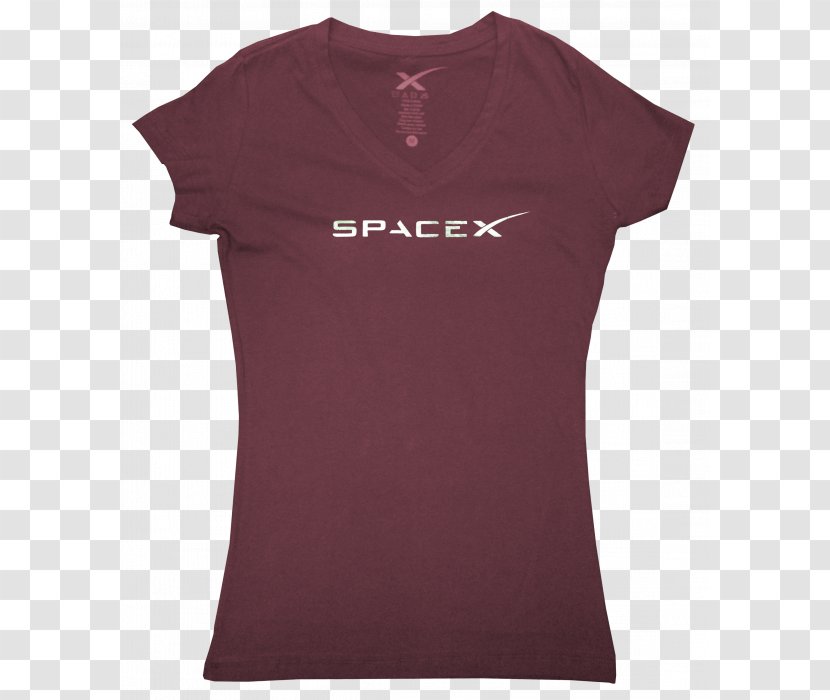 T-shirt Sleeve Maroon Neck - Tshirt Transparent PNG