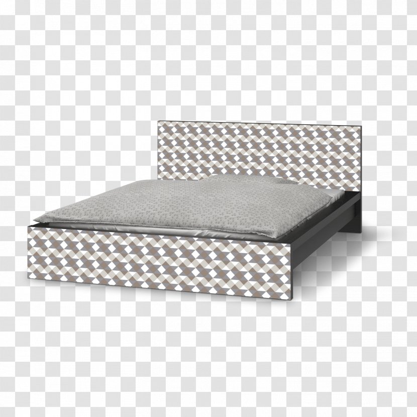 Bed Frame Box-spring Mattress - Rectangle - Triangle Pattern Transparent PNG