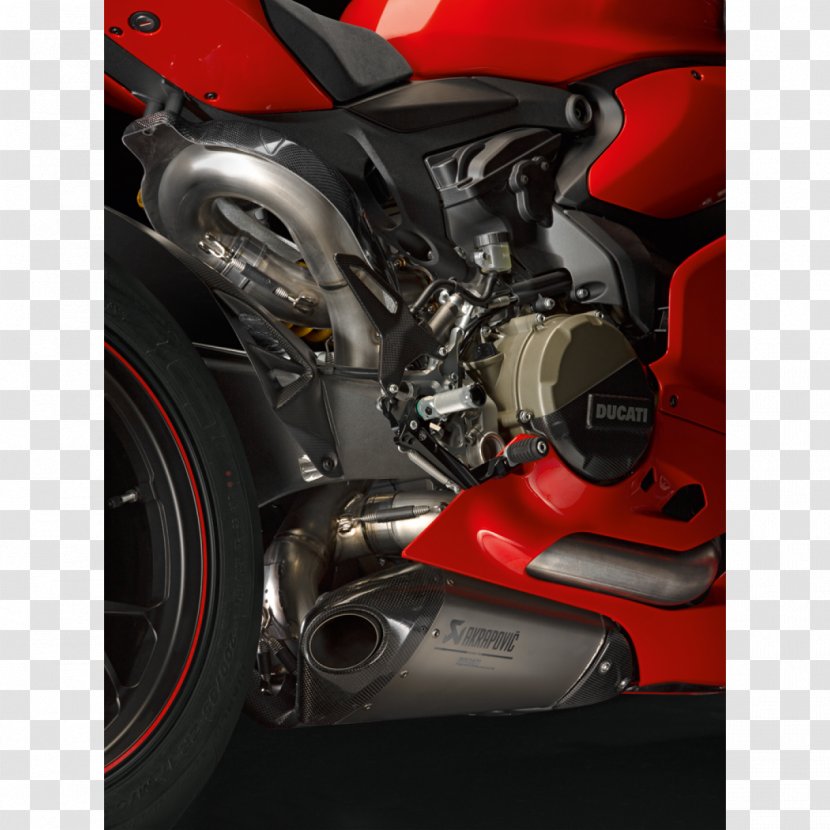Tire Exhaust System Ducati 1299 Alloy Wheel Motorcycle - Automotive Exterior Transparent PNG