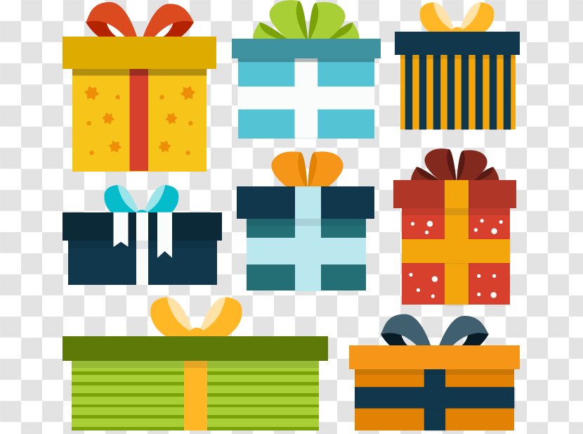 Gift Box - Green - Flat Transparent PNG