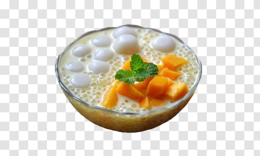 Mango Pomelo Sago Soup Vegetarian Cuisine Dessert - Dish Transparent PNG