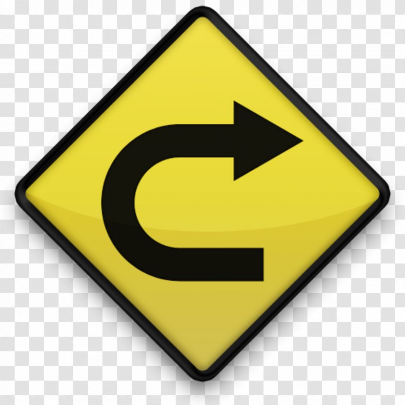 Traffic Sign Road Arrow Warning - Right Transparent PNG