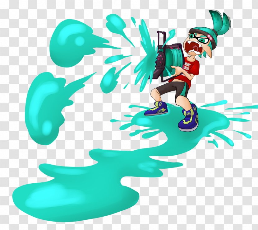 Vertebrate Figurine Legendary Creature Clip Art - Grass - Splatoon Ink Transparent PNG