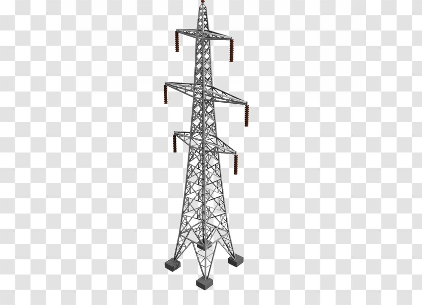 Transmission Tower Electricity Electric Power Utility Pole Overhead Line - High Voltage Transparent PNG