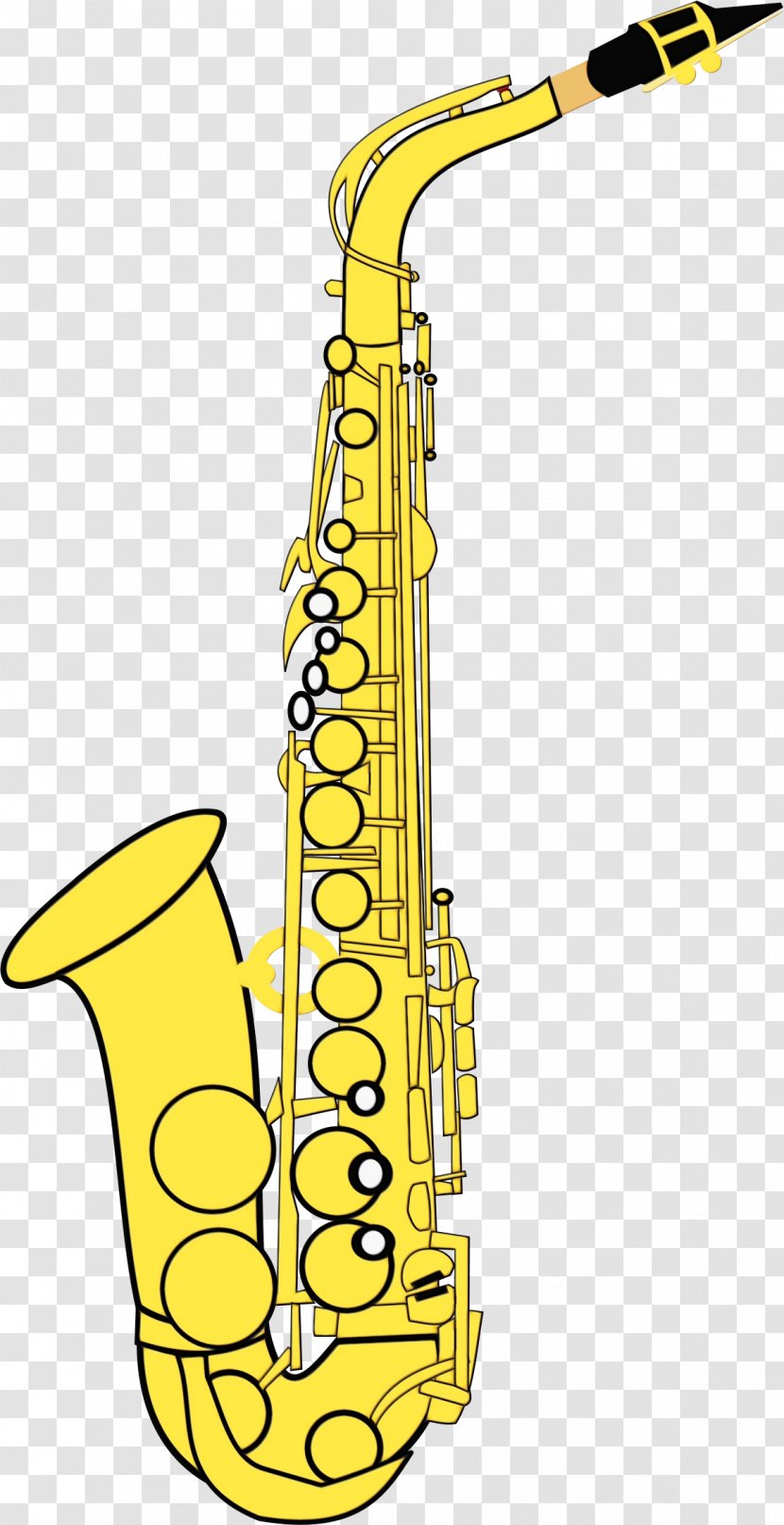 Clarinet Family Saxophone Woodwind Instrument Musical Reed - Watercolor - Indian Instruments Transparent PNG