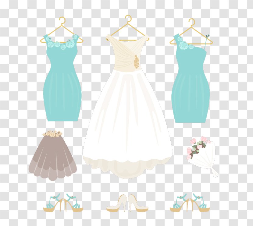 Wedding Dress High-heeled Footwear Skirt - Cartoon Heels Transparent PNG