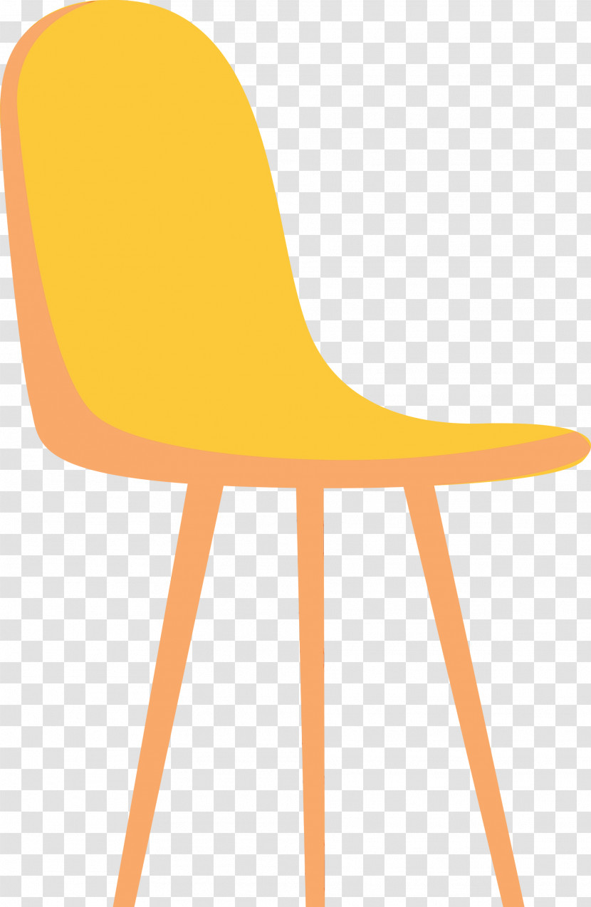 Chair Angle Line Yellow Table Transparent PNG