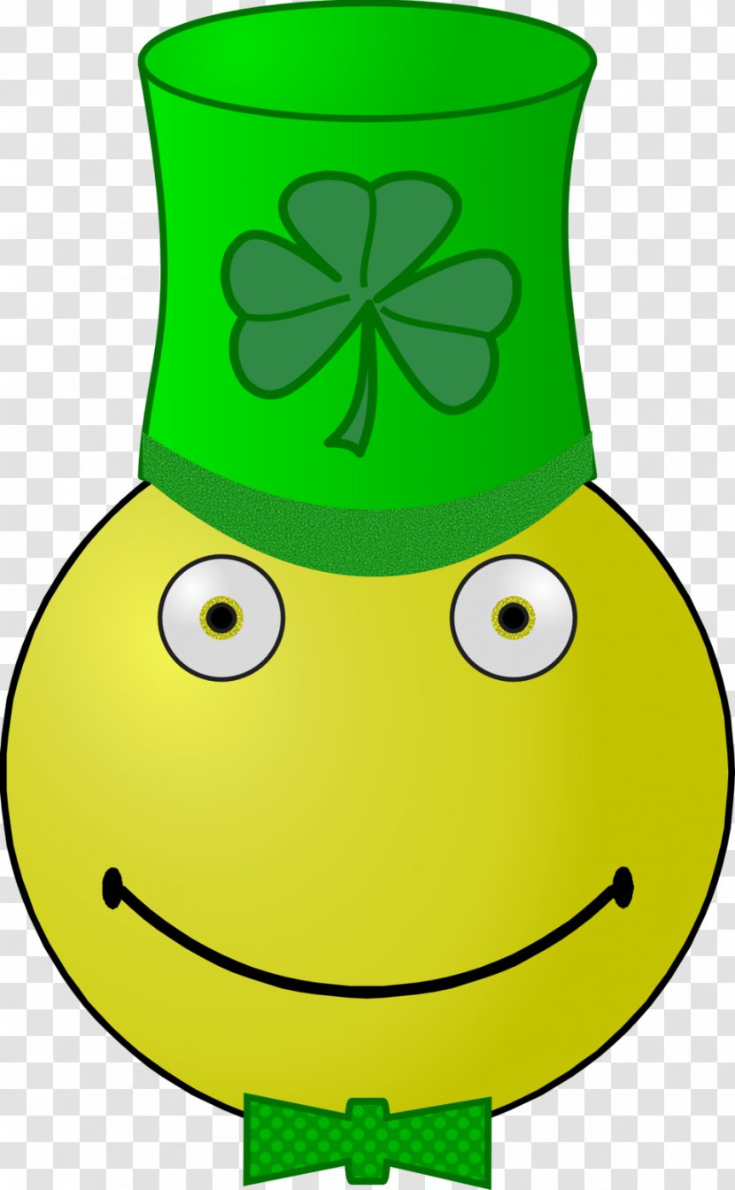 Saint Patrick's Day Smiley Clip Art - Emoticon Transparent PNG