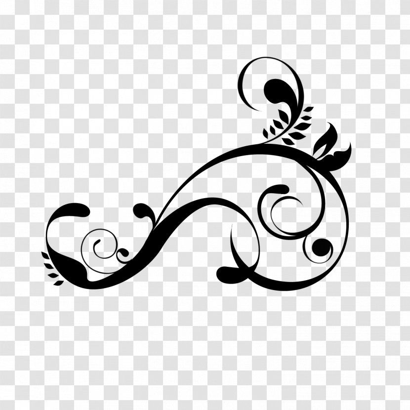 Drawing Clip Art - Black And White - Swirls Transparent PNG