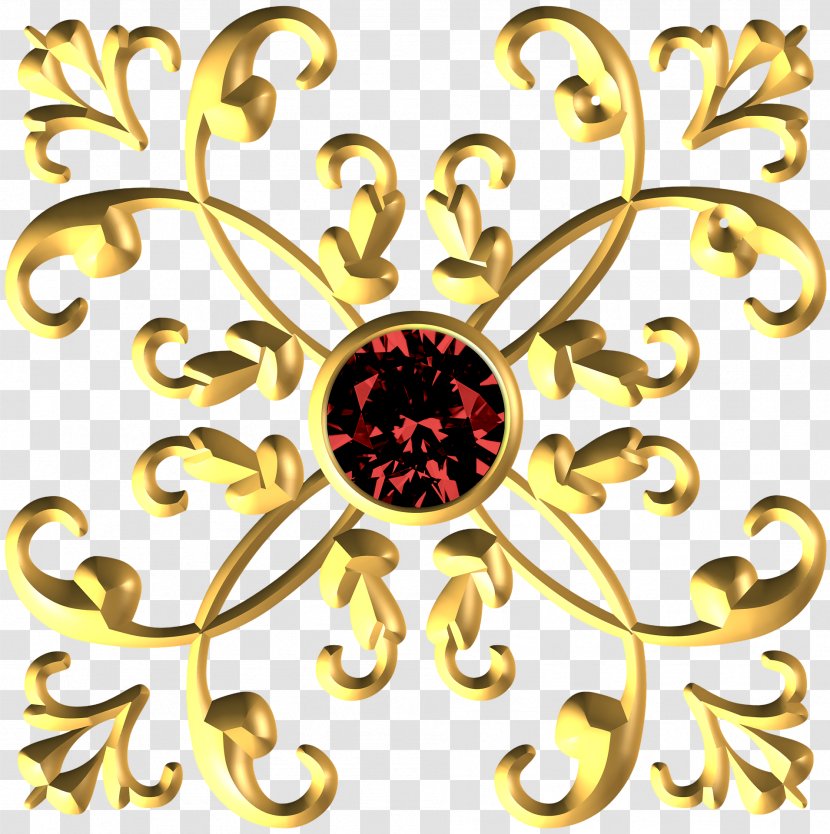 Ornament Gold Gemstone - Decorative Arts - High-end Cards Transparent PNG